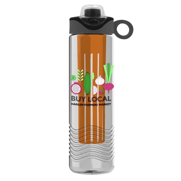 Wave 24 oz. Slim Cylinder Wave Design with Drink Thru Snap... from ASI 40480 Koozie Group