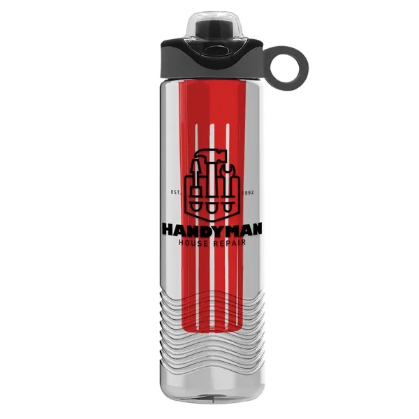 Wave 24 oz. Slim Cylinder Wave Design with Drink Thru Snap... from ASI 40480 Koozie Group