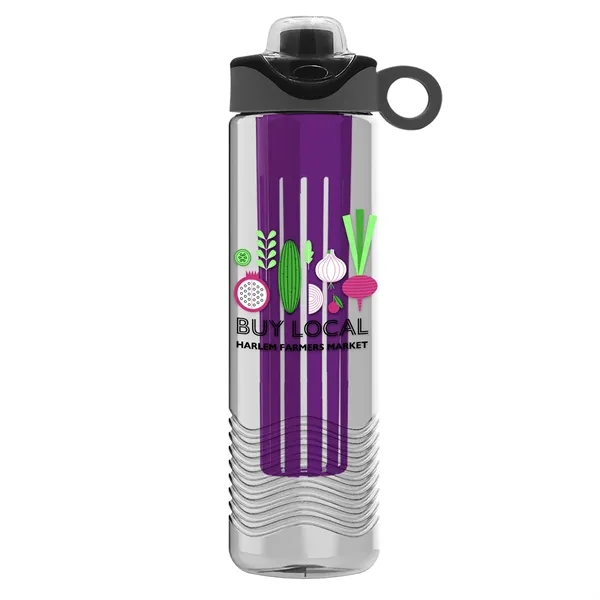 Wave 24 oz. Slim Cylinder Wave Design with Drink Thru Snap... from ASI 40480 Koozie Group