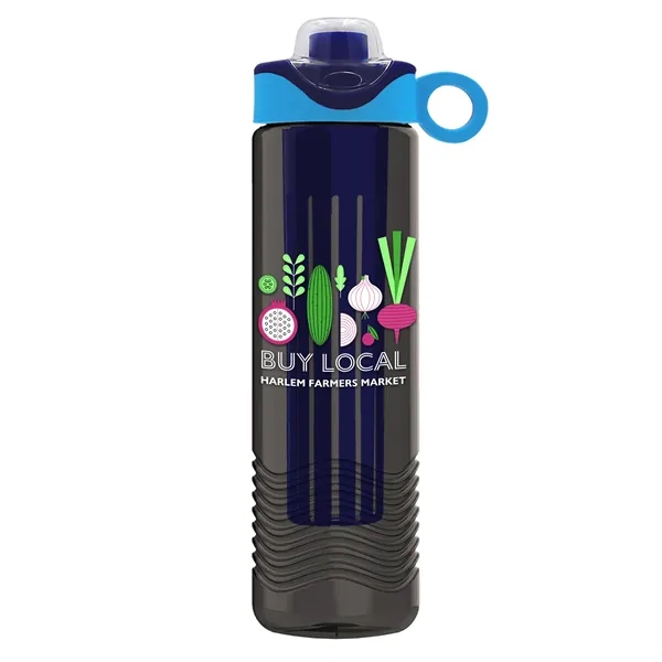 Wave 24 oz. Slim Cylinder Wave Design with Drink Thru Snap... from ASI 40480 Koozie Group