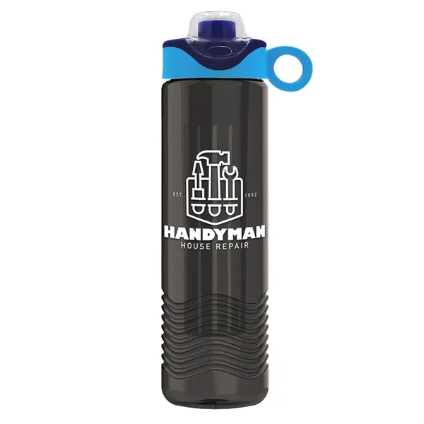 Wave 24 oz. Slim Cylinder Wave Design with Drink Thru Snap... from ASI 40480 Koozie Group