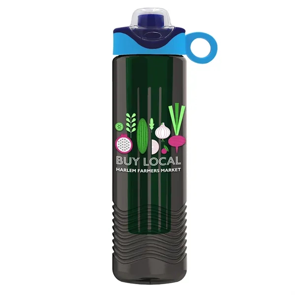 Wave 24 oz. Slim Cylinder Wave Design with Drink Thru Snap... from ASI 40480 Koozie Group