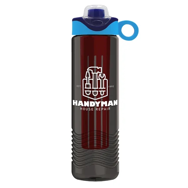 Wave 24 oz. Slim Cylinder Wave Design with Drink Thru Snap... from ASI 40480 Koozie Group