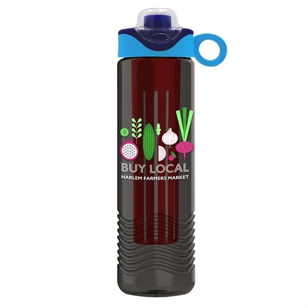 Wave 24 oz. Slim Cylinder Wave Design with Drink Thru Snap... from ASI 40480 Koozie Group