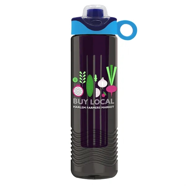 Wave 24 oz. Slim Cylinder Wave Design with Drink Thru Snap... from ASI 40480 Koozie Group
