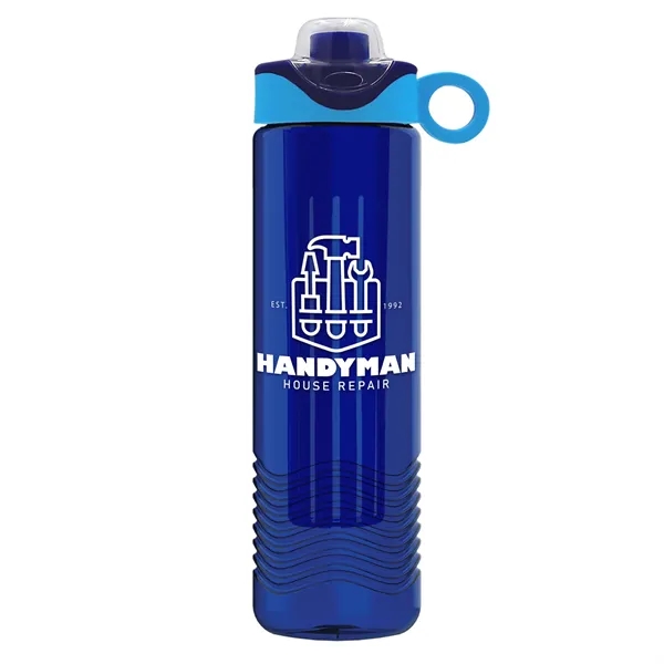 Wave 24 oz. Slim Cylinder Wave Design with Drink Thru Snap... from ASI 40480 Koozie Group