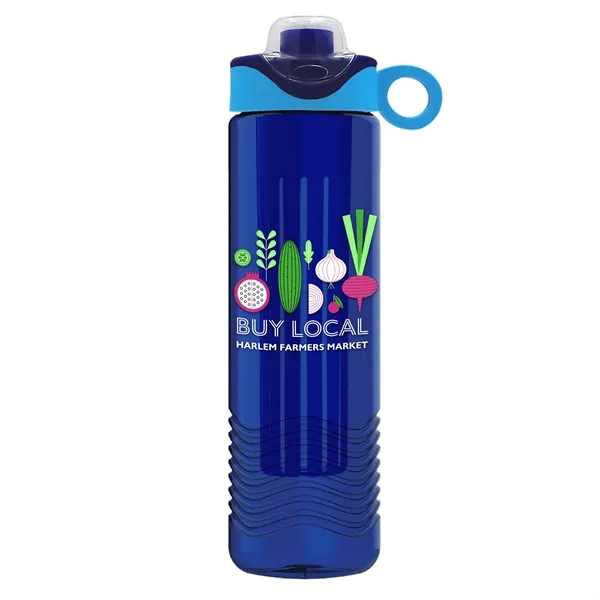 Wave 24 oz. Slim Cylinder Wave Design with Drink Thru Snap... from ASI 40480 Koozie Group