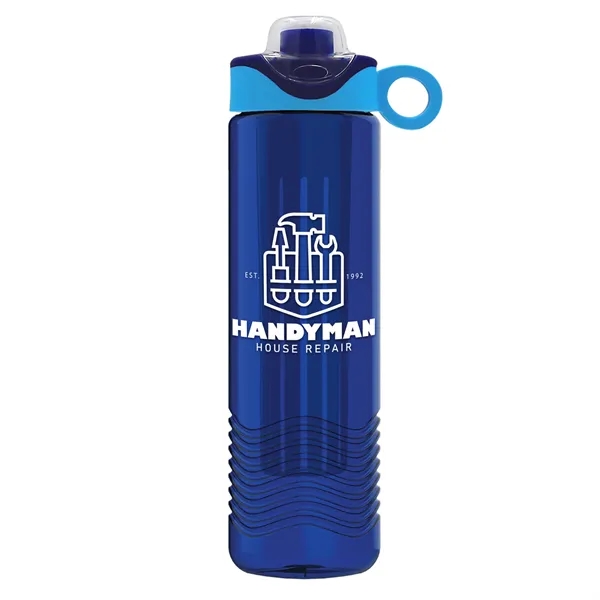 Wave 24 oz. Slim Cylinder Wave Design with Drink Thru Snap... from ASI 40480 Koozie Group