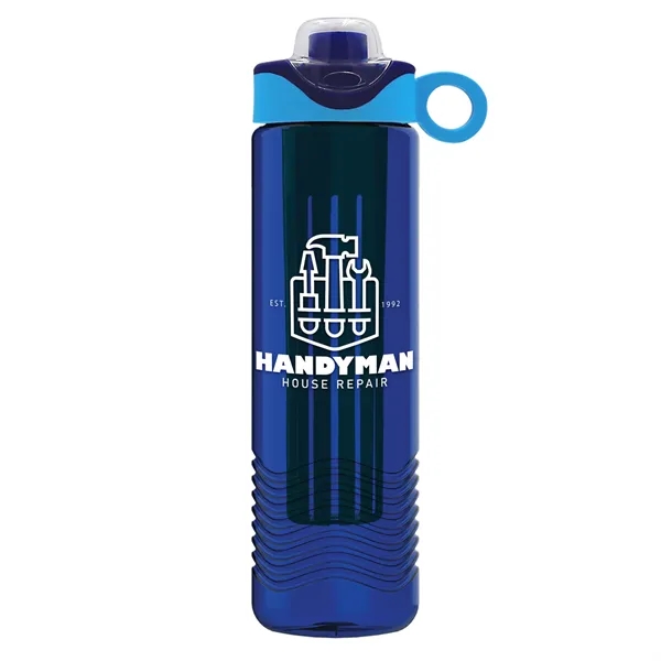 Wave 24 oz. Slim Cylinder Wave Design with Drink Thru Snap... from ASI 40480 Koozie Group