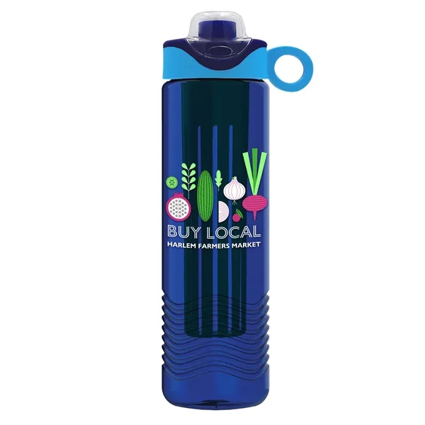 Wave 24 oz. Slim Cylinder Wave Design with Drink Thru Snap... from ASI 40480 Koozie Group