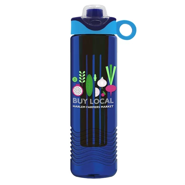 Wave 24 oz. Slim Cylinder Wave Design with Drink Thru Snap... from ASI 40480 Koozie Group