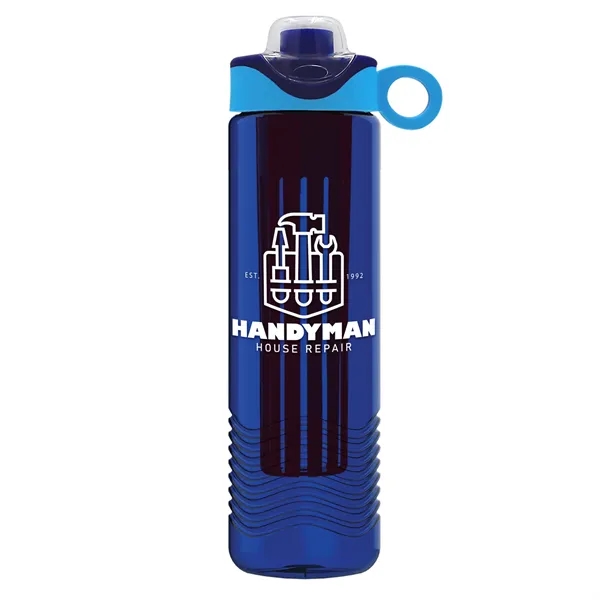 Wave 24 oz. Slim Cylinder Wave Design with Drink Thru Snap... from ASI 40480 Koozie Group