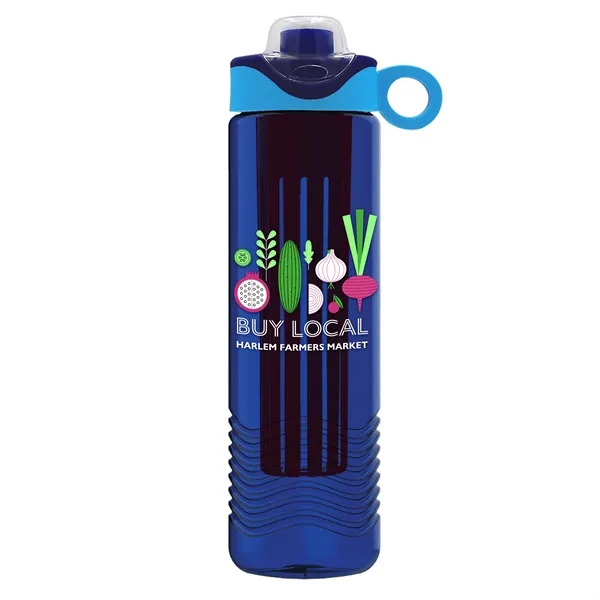 Wave 24 oz. Slim Cylinder Wave Design with Drink Thru Snap... from ASI 40480 Koozie Group