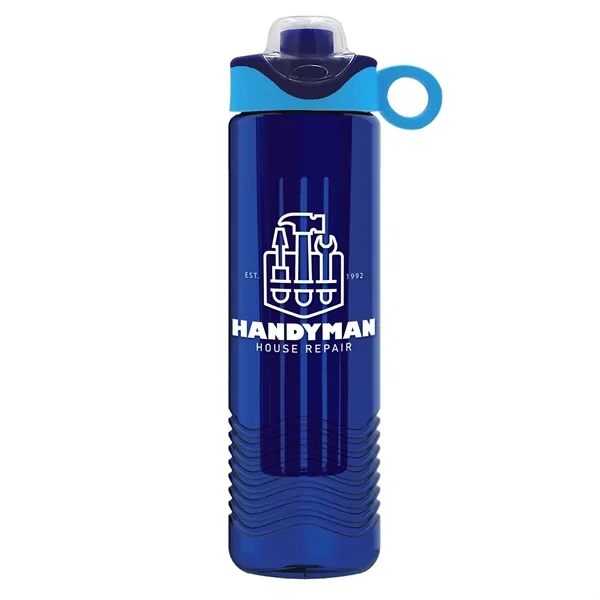 Wave 24 oz. Slim Cylinder Wave Design with Drink Thru Snap... from ASI 40480 Koozie Group