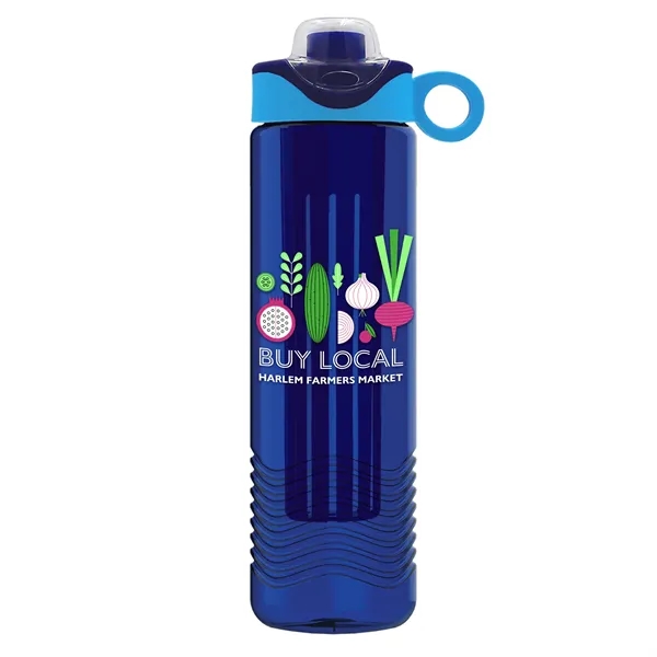 Wave 24 oz. Slim Cylinder Wave Design with Drink Thru Snap... from ASI 40480 Koozie Group
