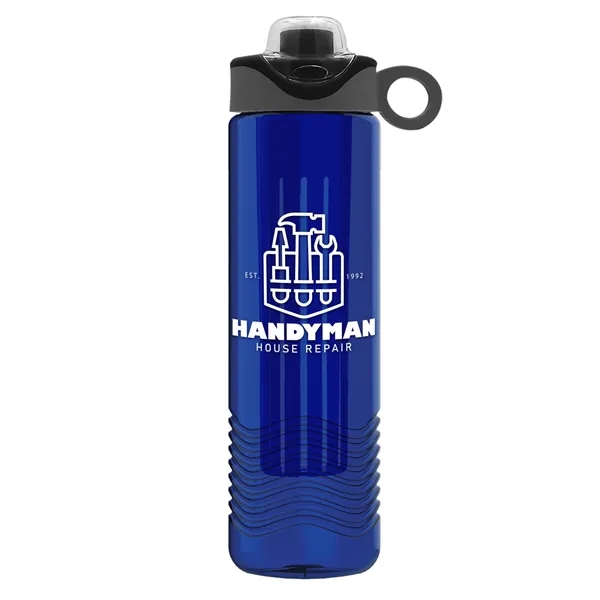 Wave 24 oz. Slim Cylinder Wave Design with Drink Thru Snap... from ASI 40480 Koozie Group