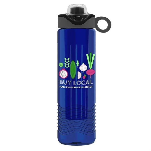 Wave 24 oz. Slim Cylinder Wave Design with Drink Thru Snap... from ASI 40480 Koozie Group