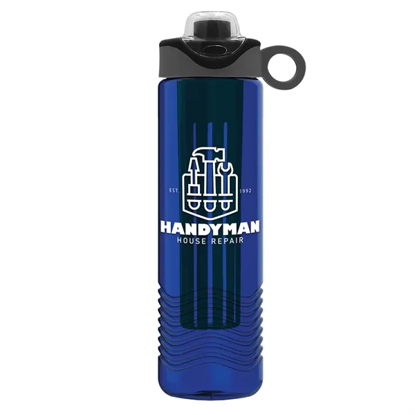 Wave 24 oz. Slim Cylinder Wave Design with Drink Thru Snap... from ASI 40480 Koozie Group