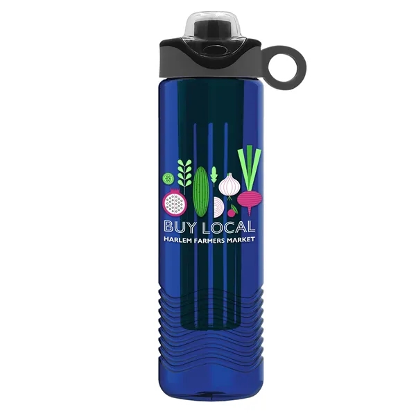 Wave 24 oz. Slim Cylinder Wave Design with Drink Thru Snap... from ASI 40480 Koozie Group