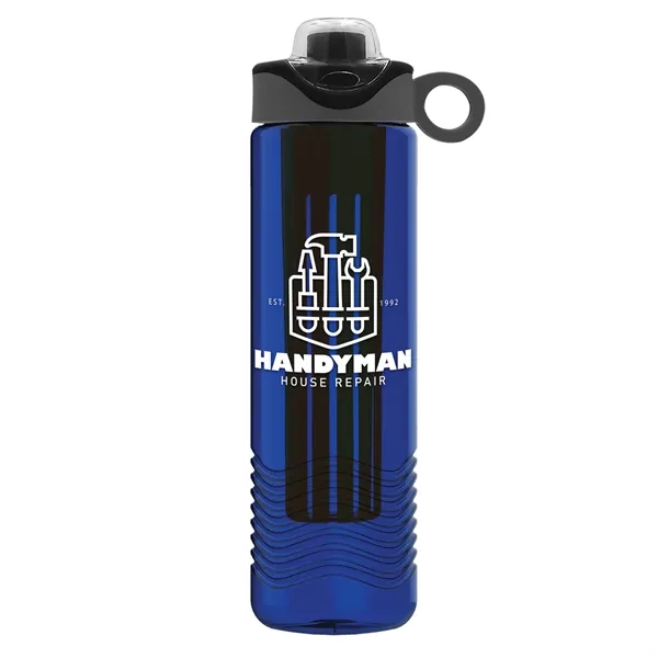 Wave 24 oz. Slim Cylinder Wave Design with Drink Thru Snap... from ASI 40480 Koozie Group