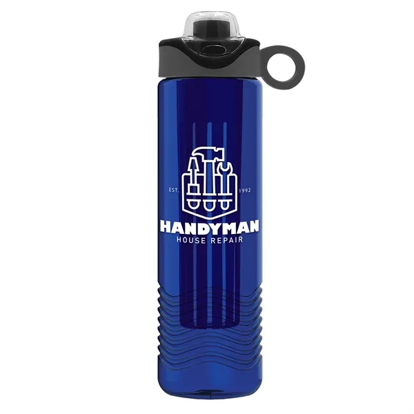 Wave 24 oz. Slim Cylinder Wave Design with Drink Thru Snap... from ASI 40480 Koozie Group