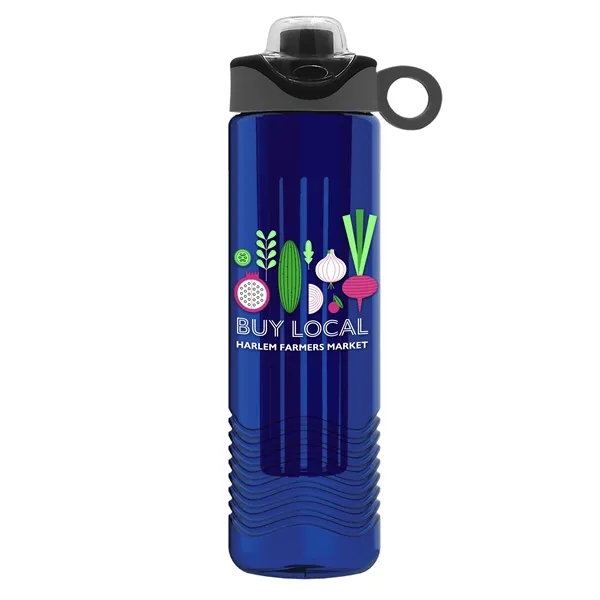 Wave 24 oz. Slim Cylinder Wave Design with Drink Thru Snap... from ASI 40480 Koozie Group