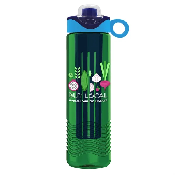 Wave 24 oz. Slim Cylinder Wave Design with Drink Thru Snap... from ASI 40480 Koozie Group
