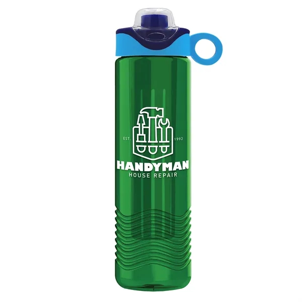 Wave 24 oz. Slim Cylinder Wave Design with Drink Thru Snap... from ASI 40480 Koozie Group