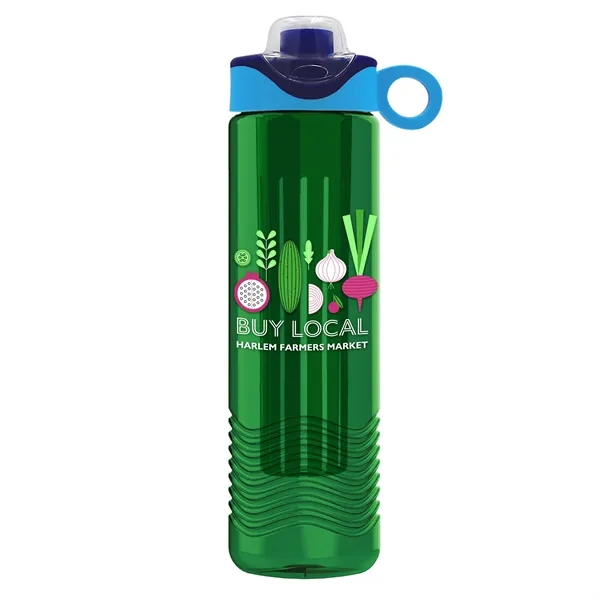 Wave 24 oz. Slim Cylinder Wave Design with Drink Thru Snap... from ASI 40480 Koozie Group