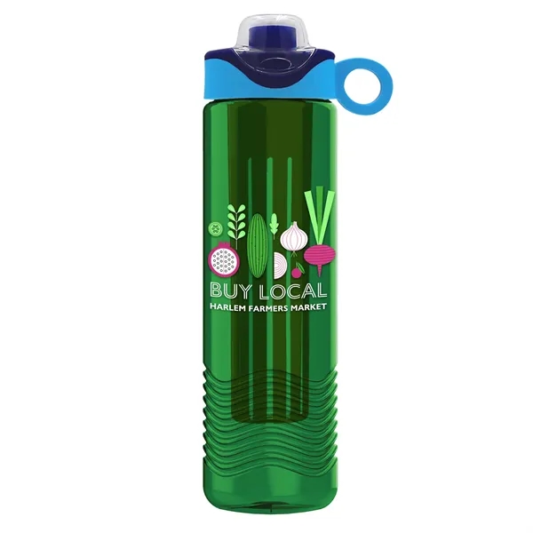 Wave 24 oz. Slim Cylinder Wave Design with Drink Thru Snap... from ASI 40480 Koozie Group