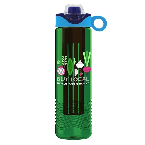 Wave 24 oz. Slim Cylinder Wave Design with Drink Thru Snap... from ASI 40480 Koozie Group