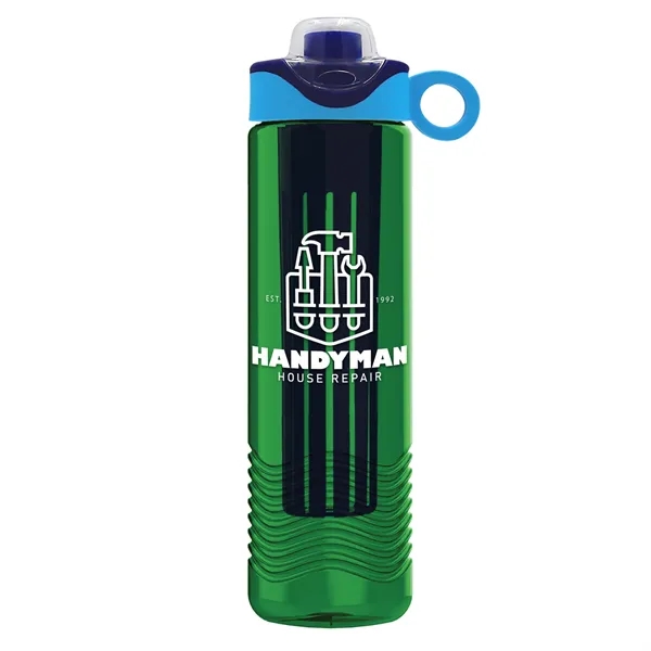 Wave 24 oz. Slim Cylinder Wave Design with Drink Thru Snap... from ASI 40480 Koozie Group