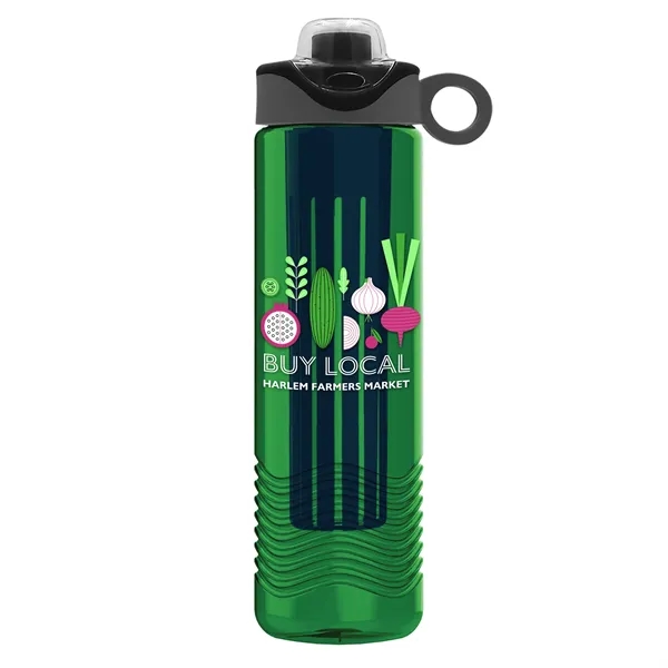 Wave 24 oz. Slim Cylinder Wave Design with Drink Thru Snap... from ASI 40480 Koozie Group