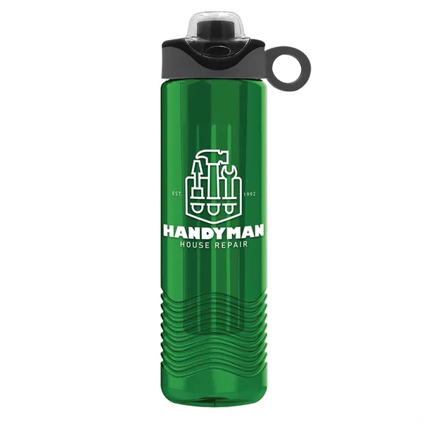 Wave 24 oz. Slim Cylinder Wave Design with Drink Thru Snap... from ASI 40480 Koozie Group