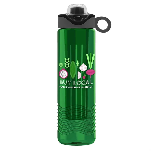 Wave 24 oz. Slim Cylinder Wave Design with Drink Thru Snap... from ASI 40480 Koozie Group