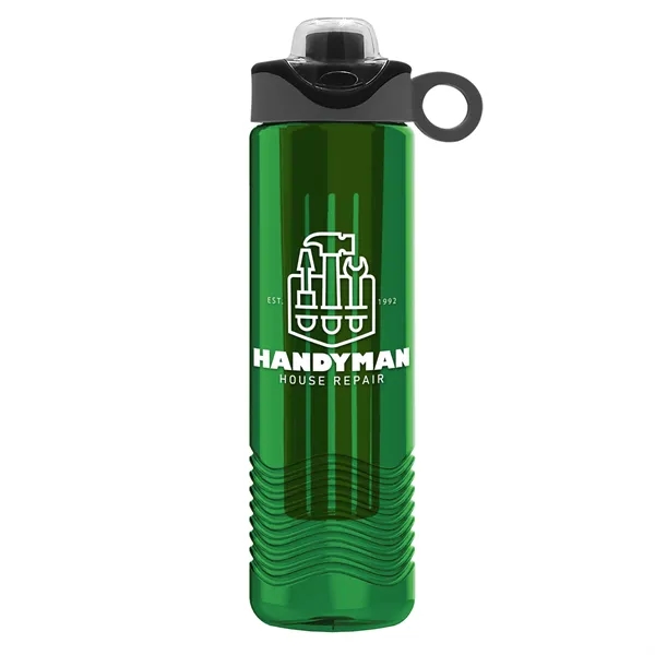 Wave 24 oz. Slim Cylinder Wave Design with Drink Thru Snap... from ASI 40480 Koozie Group
