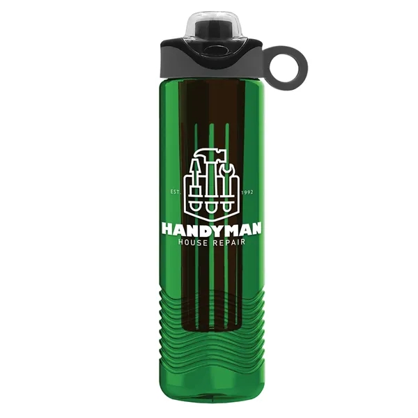 Wave 24 oz. Slim Cylinder Wave Design with Drink Thru Snap... from ASI 40480 Koozie Group