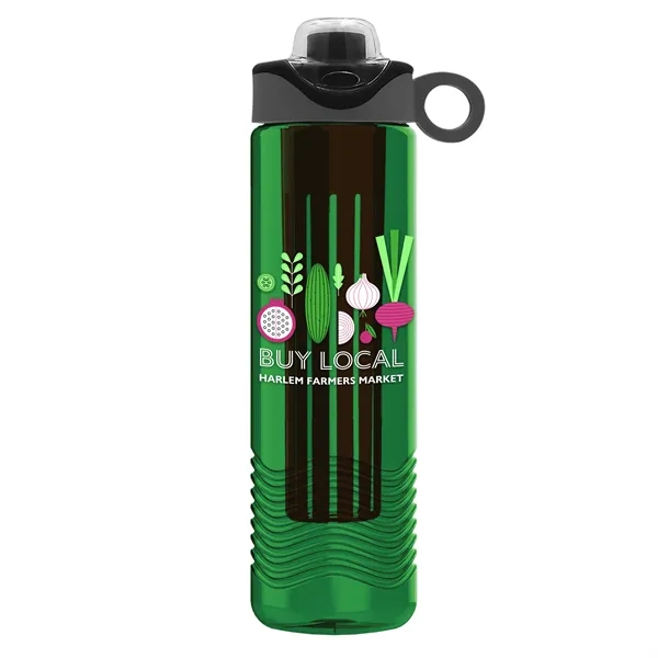 Wave 24 oz. Slim Cylinder Wave Design with Drink Thru Snap... from ASI 40480 Koozie Group