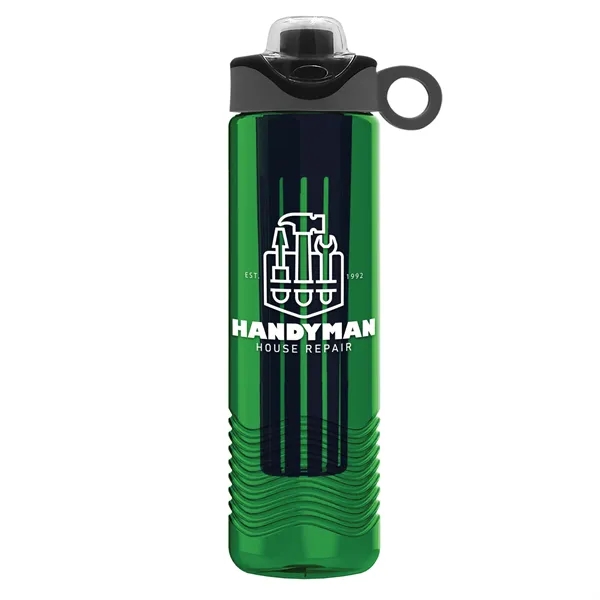 Wave 24 oz. Slim Cylinder Wave Design with Drink Thru Snap... from ASI 40480 Koozie Group