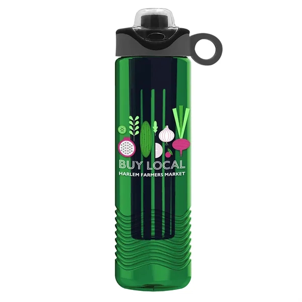 Wave 24 oz. Slim Cylinder Wave Design with Drink Thru Snap... from ASI 40480 Koozie Group