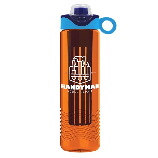 Wave 24 oz. Slim Cylinder Wave Design with Drink Thru Snap... from ASI 40480 Koozie Group