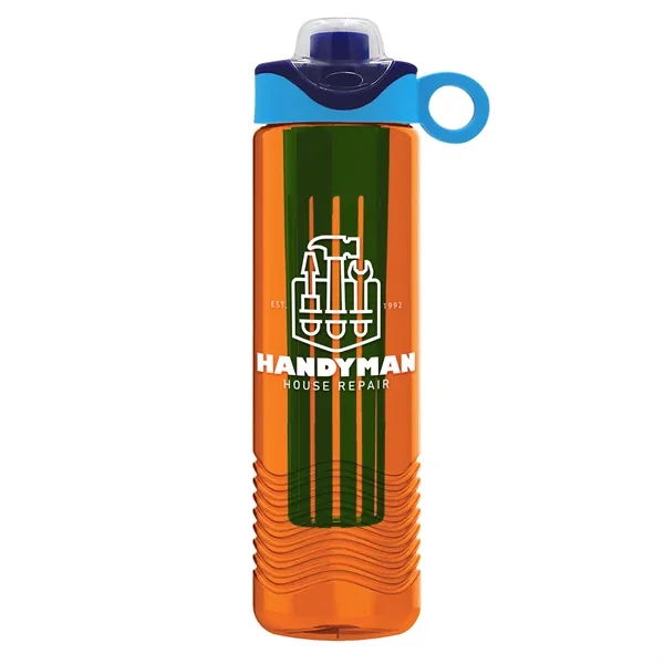 Wave 24 oz. Slim Cylinder Wave Design with Drink Thru Snap... from ASI 40480 Koozie Group