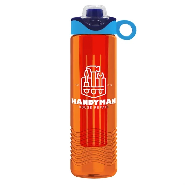 Wave 24 oz. Slim Cylinder Wave Design with Drink Thru Snap... from ASI 40480 Koozie Group