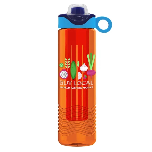 Wave 24 oz. Slim Cylinder Wave Design with Drink Thru Snap... from ASI 40480 Koozie Group