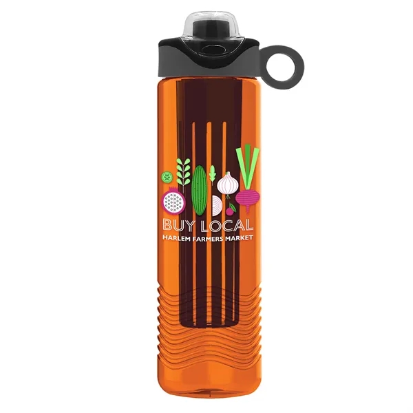 Wave 24 oz. Slim Cylinder Wave Design with Drink Thru Snap... from ASI 40480 Koozie Group