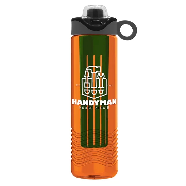 Wave 24 oz. Slim Cylinder Wave Design with Drink Thru Snap... from ASI 40480 Koozie Group