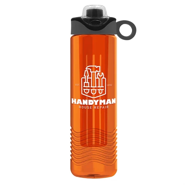 Wave 24 oz. Slim Cylinder Wave Design with Drink Thru Snap... from ASI 40480 Koozie Group