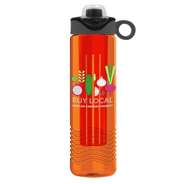 Wave 24 oz. Slim Cylinder Wave Design with Drink Thru Snap... from ASI 40480 Koozie Group