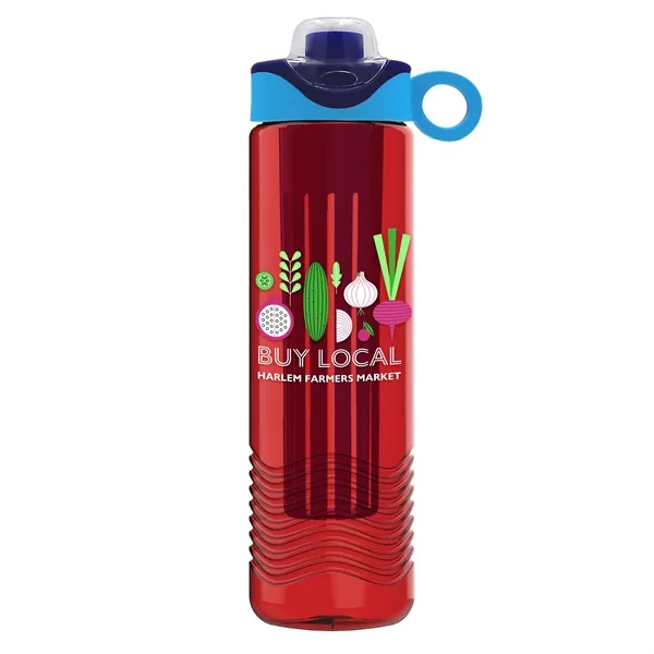 Wave 24 oz. Slim Cylinder Wave Design with Drink Thru Snap... from ASI 40480 Koozie Group