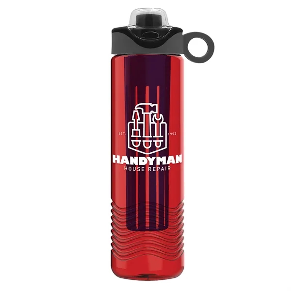 Wave 24 oz. Slim Cylinder Wave Design with Drink Thru Snap... from ASI 40480 Koozie Group